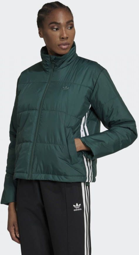 Adidas Originals Jas Puffer Kort Groen Vrouw
