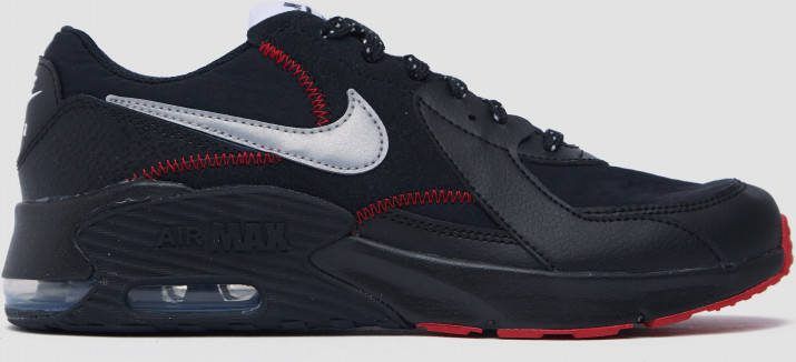 Nike Air Max Excee sneakers zwart/zilvergrijs/rood