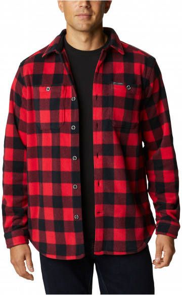 Columbia Flare Gun Fleece Over Shirt Overhemd, rood