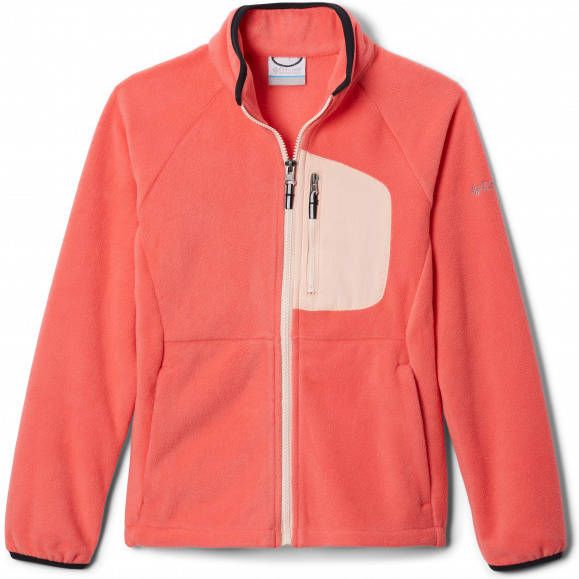 Columbia Kid's Fast Trek III Fleece Full Zip Fleecevest, rood