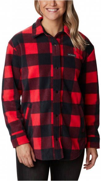 Columbia Women's Benton Springs Shirt Jacket Fleecevest, rood