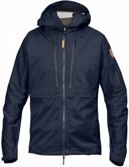Fjällräven Keb Eco Shell Jacket Regenjas, blauw