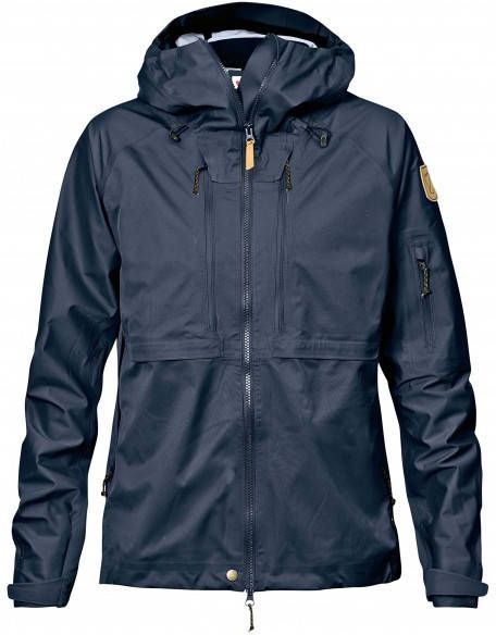 Fjällräven Women's Keb Eco Shell Jacket Regenjas, blauw