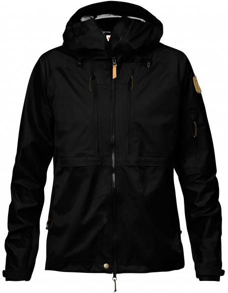 Fjällräven Women's Keb Eco Shell Jacket Regenjas, zwart