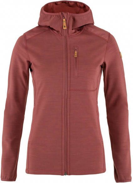 Fjällräven Women's Keb Fleece Hoodie Fleecevest, rood
