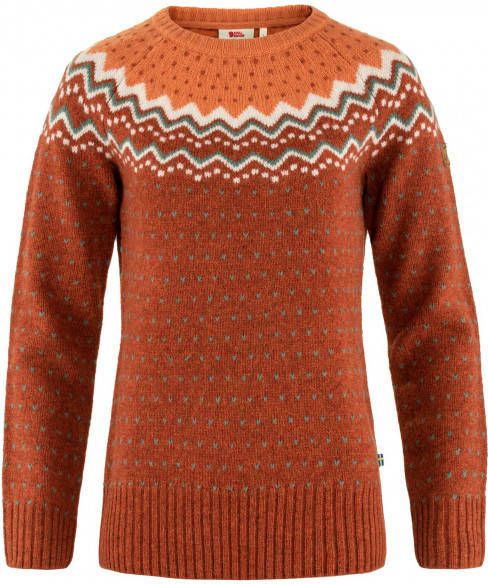 Fjällräven Women's Övik Knit Sweater Wollen trui, rood