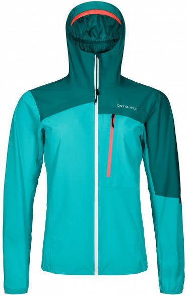 Ortovox Women's 2.5L Civetta Jacket Regenjas, turkoois