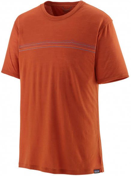 Patagonia Cap Cool Merino Graphic Shirt Merinoshirt, rood