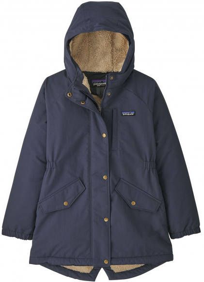 Patagonia Girl's Insulated Isthmus Parka Lange jas, blauw