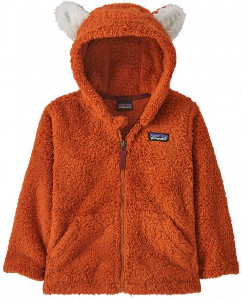 Patagonia Kid's Furry Friends Hoody Fleecevest Months, rood