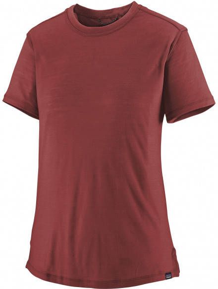 Patagonia Women's Cap Cool Merino Shirt Merinoshirt, rood