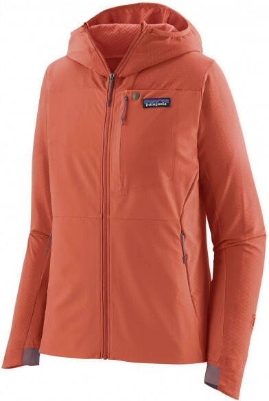 Patagonia Women's R1 CrossStrata Hoody Softshelljack, rood
