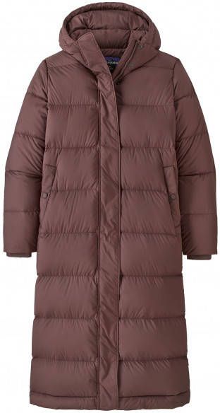 Patagonia Women's Silent Down Long Parka Lange jas, bruin