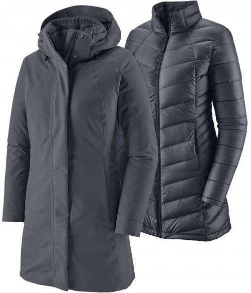 Patagonia Women's Tres 3 in 1 Parka Lange jas, grijs/blauw
