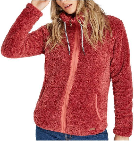 Protest Women's Riri Full Zip Top Fleecevest XS, rood