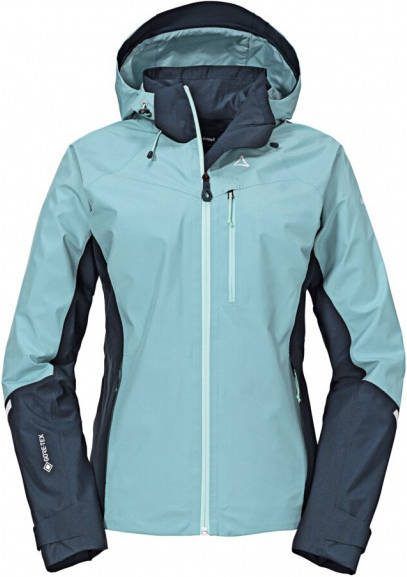 Schöffel Women's Jacket Kreuzjoch Regenjas turkoois/blauw