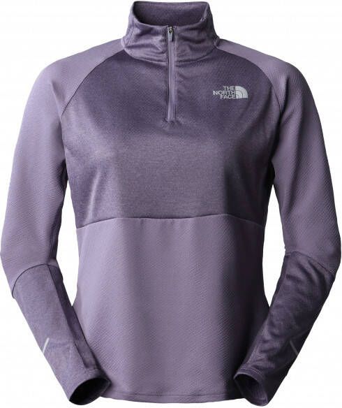 The North Face Women's 1/4 Zip Run Fleece Longsleeve, meerkleurig