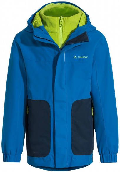 Vaude Kid's Campfire 3in1 Jacket IV 3 in 1 jas/116, blauw
