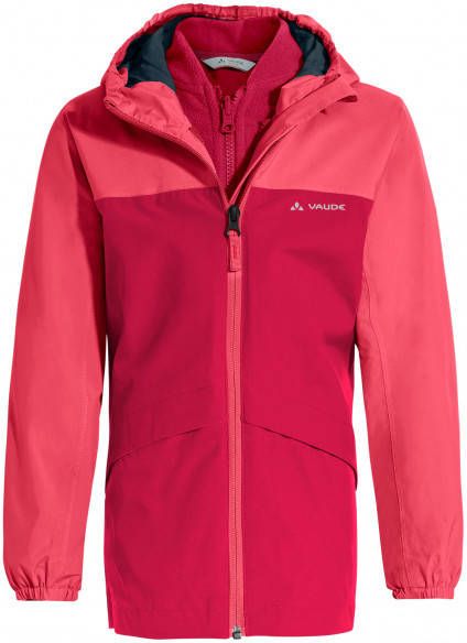 Vaude Kid's Escape 3in1 Jacket 3 in 1 jas/152, roze/rood