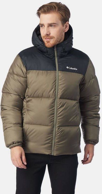 Columbia Puffet Hooded Jas Groen