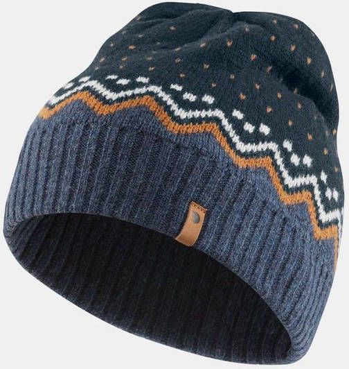 Fjä, llrä, ven Ö, vik Knit Muts Donkerblauw