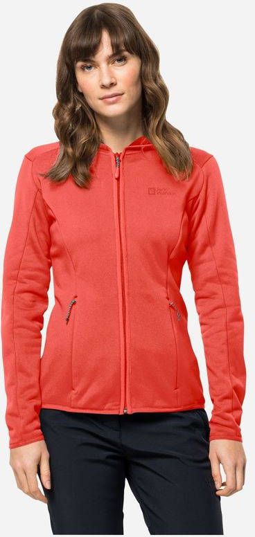 Jack Wolfskin Baiselberg Hooded Fz W Rood
