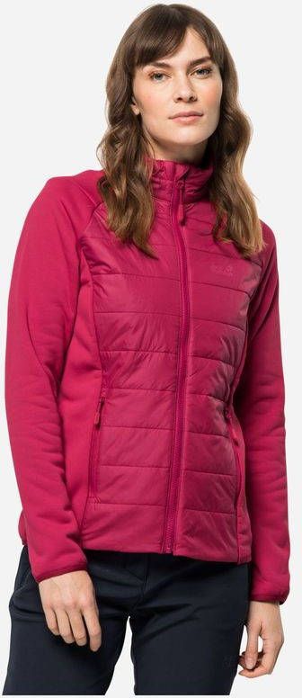 Jack Wolfskin Bergland Hybride Dames Jas Rood