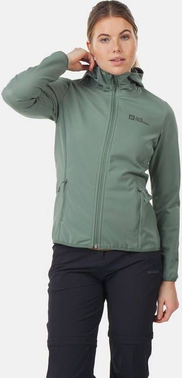 Jack Wolfskin Bornberg Softshell Jas Dames Groen