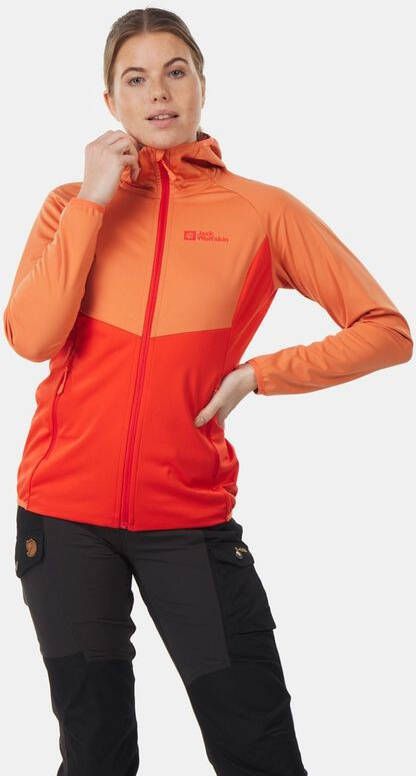 Jack Wolfskin Go Hike Softshell Jas Dames Rood