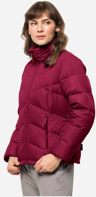 Jack Wolfskin Herzberg Dames Donsjas Rood