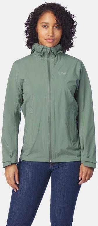 Jack Wolfskin Pack & Go Shell Jas Dames Groen