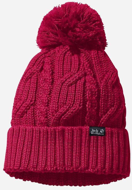 Jack Wolfskin Stormlock Pompon Muts Donkerblauw