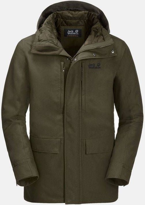 Jack Wolfskin outdoorjas West Coast donkergroen