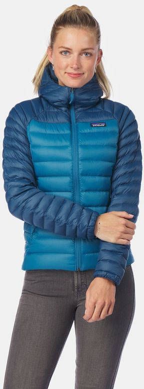 Patagonia Down Sweater Hoody Donsjas Dames Blauw