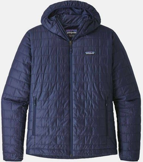 Patagonia Nano Puff Hoodie Isolatiejas Marineblauw/Donkerblauw