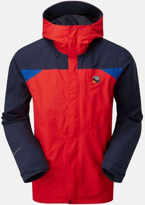 Sprayway Reaction Long M Jas Rood/Marineblauw
