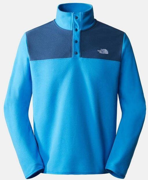 The North Face M Tka Glacier Snap Neck Pullover Blauw