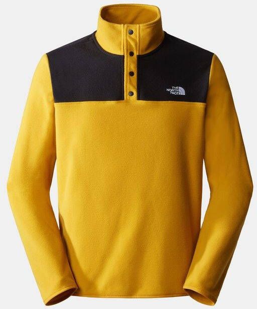 The North Face M Tka Glacier Snap Neck Pullover Geel