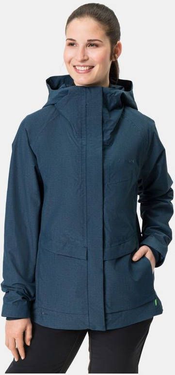 Vaude Comyou Pro Rain Fietsjas Dames Blauw