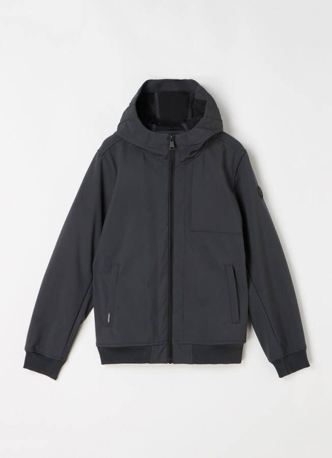 Airforce Softshell jack met ritszakken en capuchon