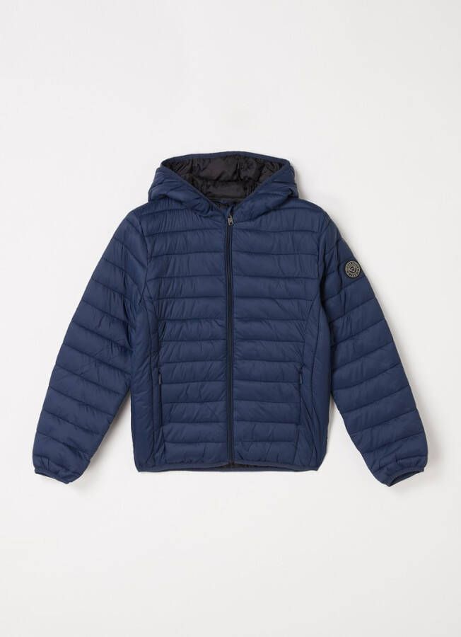 America Today Jongens Gewatteerde Winterjas Alex Jr Blauw