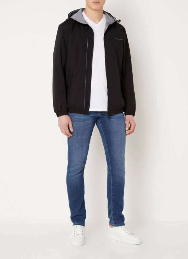 Armani Exchange Softshell jack met ritszakken en capuchon