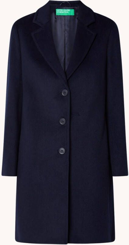 Benetton Mantel in wolblend met steekzakken