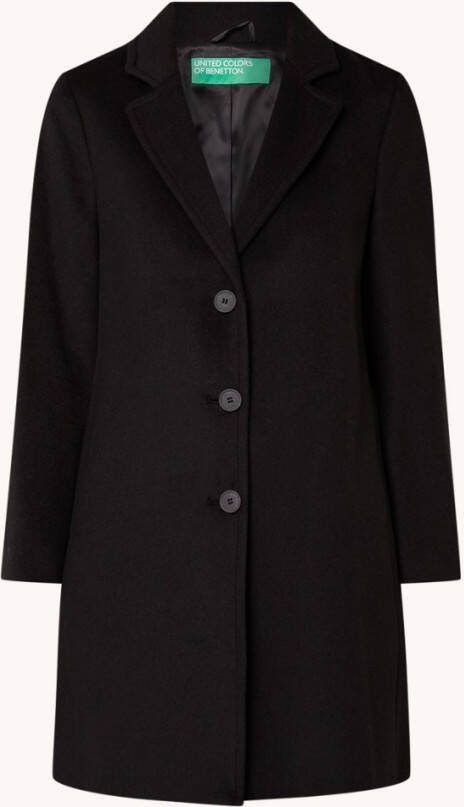 Benetton Mantel in wolblend met steekzakken