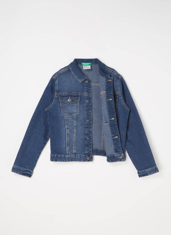 Benetton Spijkerjas met opgestikte zakken