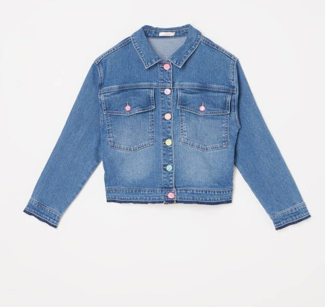 Billieblush Spijkerjas met logo en backprint