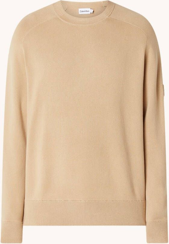 Calvin Klein Round neck Knitwear , Beige, Heren