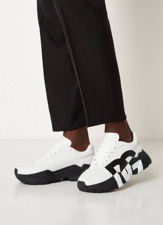 Dolce & Gabbana Daymaster sneaker van kalfsleer met logo