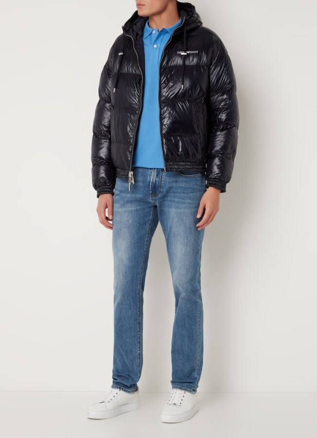 Emporio Armani Reversible gewatteerde bomberjack met donsvulling en capuchon