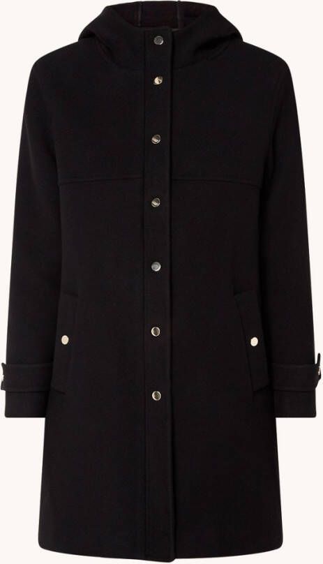 Gerard Darel Swann mantel in wolblend met steekzakken